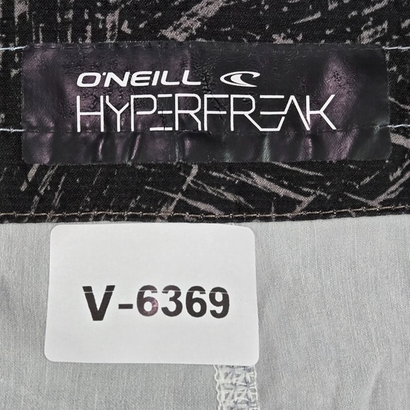 Oneill Men Shorts 34 Gray Floral Polyester Nylon Hyperfreak Board Shorts Beach - Picture 2 of 8